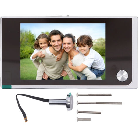 Viseur de Porte Électronique 3,5 Pouces LCD avec Caméra de Surveillance à 120° et Moniteur Numérique
