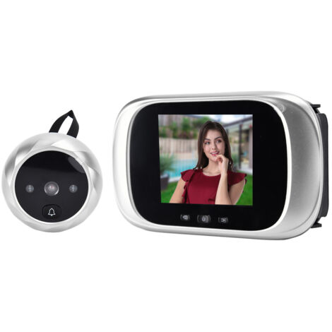 Viseur Numérique 2,8" avec Caméra HD et Sonnette Intelligente - Système de Sécurité Domotique pour Porte d'Entrée