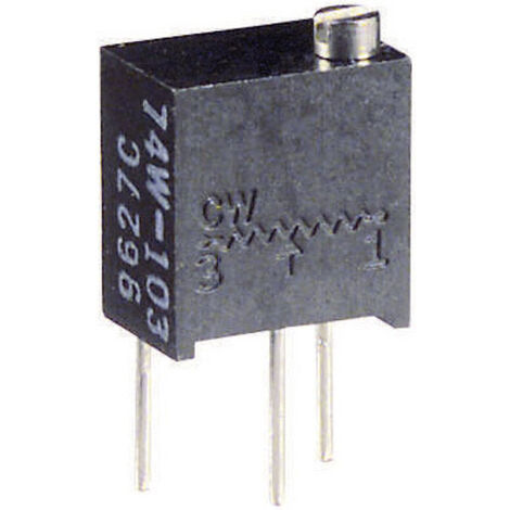 Vishay T63YB102KT20 T63YB102KT20 Spindeltrimmer 12-Gang linear 0.25 W 1 kΩ  4320 ° 1 St.