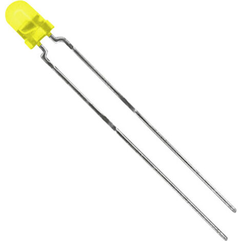 Vishay TLHY4400 LED bedrahtet  Gelb Rund 3 mm 10 mcd 60 ° 30 mA 2.4 V