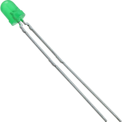 Vishay TLLG4400 LED bedrahtet Grün Rund 3.2 mm 1.2 mcd 50 ° 7 mA 1.9 V