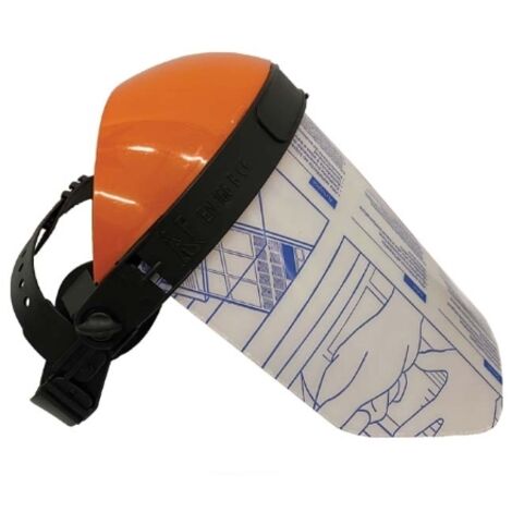 Visiera professionale in policarbonato BLUEBIRD sollevabile e regolabile