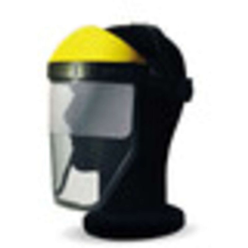 VISIERA PROTETTIVA IN POLICARB E RETE C/CALOTTA - 10 pezzi