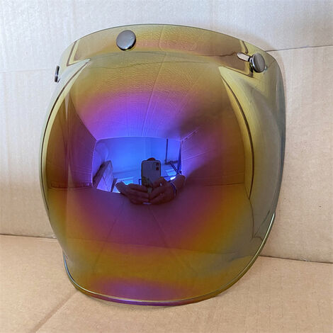 Visière à bulles pour casque de Moto, pare-soleil haute résistance, accessoires,CHINA,Rainbow