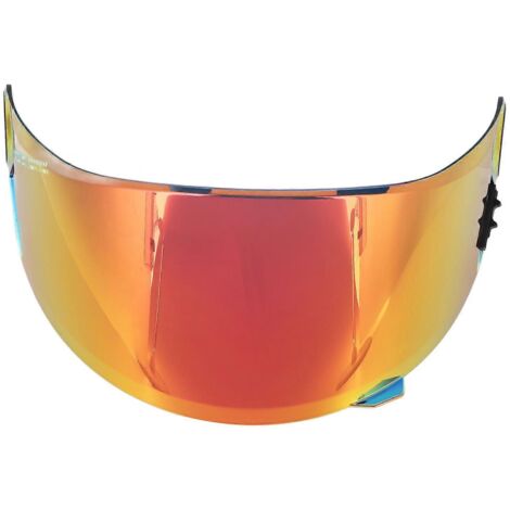 Visière de casque de moto 2024, anti-UV, réglable, pour FF358 FF396, rouge
