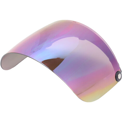 Visière de Casque Moto Anti-Éblouissement Réglable avec Fermeture Métallique et Protection UV