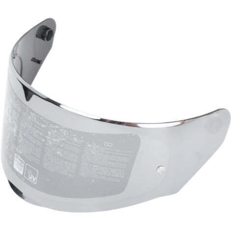 Visière de Casque Moto FF320 328 353 800 Anti-Rayures et UV, Transparente pour Visibilité Maximale, Argentée
