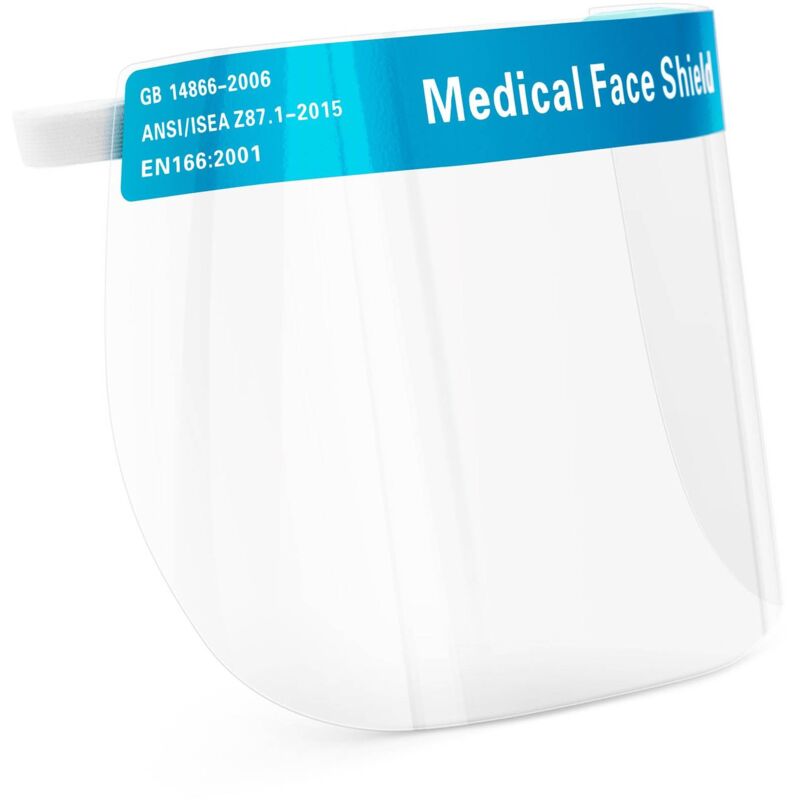 4x Visière De Protection Anti Postillon Buée Éclaboussure Transparente Sécurité