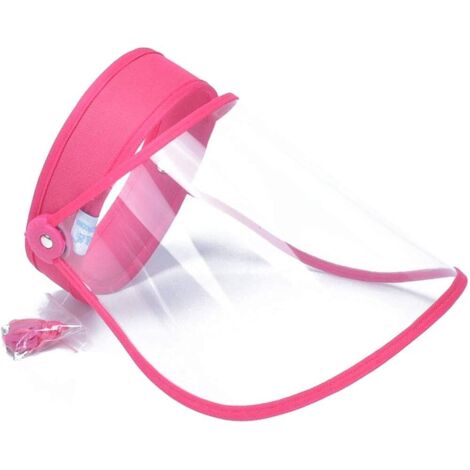 Visière de protection faciale, protection multifonctionnelle contre la salive, le vent et la poussière, visière transparente, adaptée à une utilisation domestique, en cuisine et personnelle.