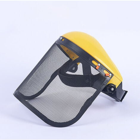 Visière de protection grillagée