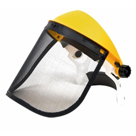 Visière de protection grillagée et bandeau réglable