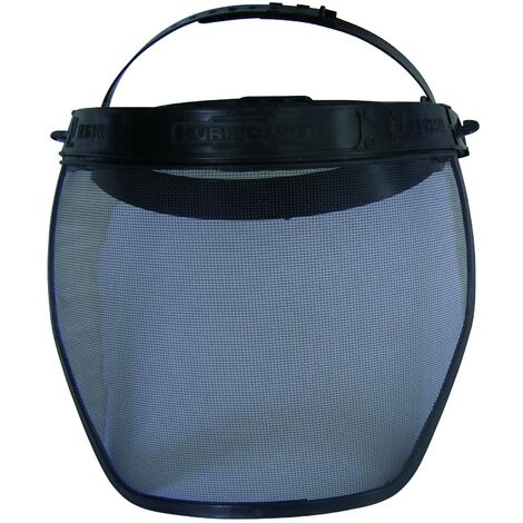 Visière de protection grillagée plastique