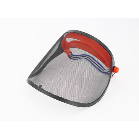 Visière de protection grillagée réglable avec pare-soleil