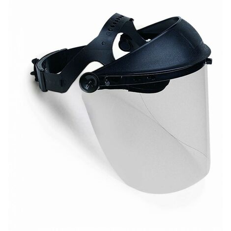 Visière de protection PVC anti-buée – Avec molette de réglage – Pour débroussaillage et tronçonnage – Casque de protection