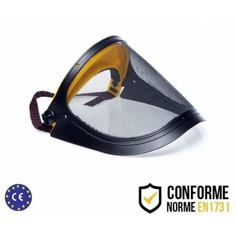 Visière de protection grillagée