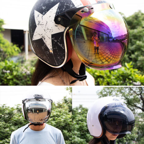 Visière de protection transparente pour casque moto intégral - Accessoire anti-buée et anti-rayures