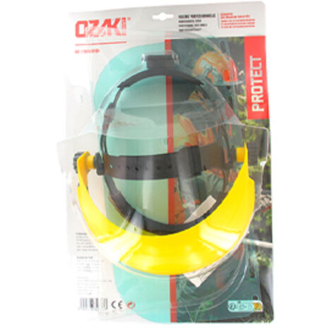 Visière écran Plastique Relevable Ozaki Premium En1731. Hauteur De La Visière: 190mm.