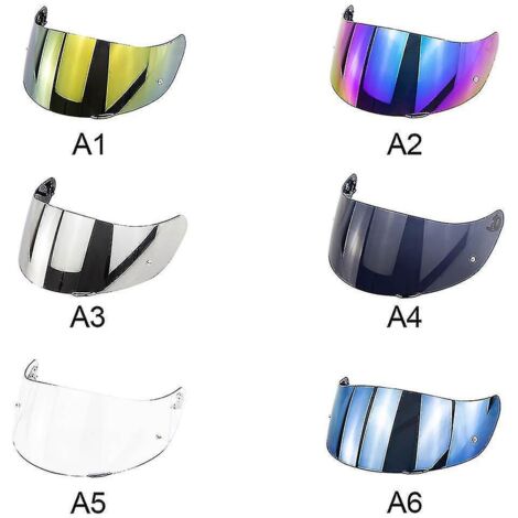 Visière intégrale anti-éblouissement/UV pour casque de moto AGV K1 K5 K3SV - Argentée (35 % de réduction)