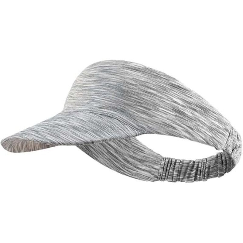 Visière pare-soleil à large bord pour hommes et femmes, chapeau de soleil anti-UV avec dessus vide pour golf, tennis, course à pied, beach-volley