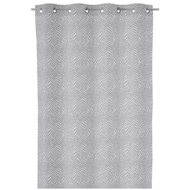 

Visillo confeccionado gris oscuro de poliéster de 135x260 cm