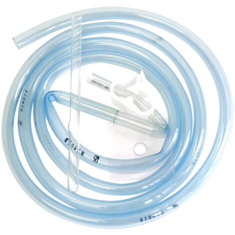 VisioBrands Browin 353010 Tubo da Vino con Morsetto – per riempire e versare liquidi, Elastico, Lunghezza 2 m, Diametro 8 mm, Trasparente, 6,5 x 17 x 20,5 cm