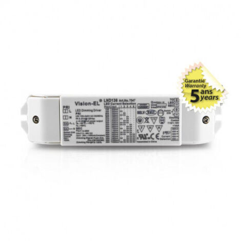 Vision-El 7547 Alimentatore per illuminazione LED Dimmable Dali push 3-62V DC 40W