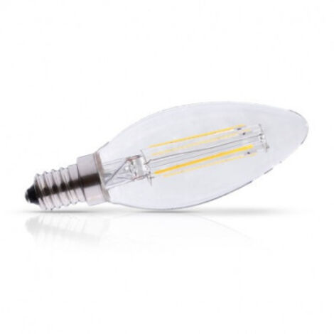 VISION-EL Ampoule LED 4W E14 Filament Flamme Blanc chaud 2700°K