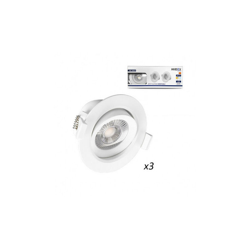 Image of Miidex Lighting - smd smd smd smd 5W 3000K pacchetto di 3