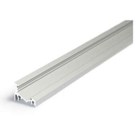 Vision-El – Profilé angle 30/60° aluminium anodisé 2m – Pour bandeaux LED – Résistance accrue aux chocs – 9827