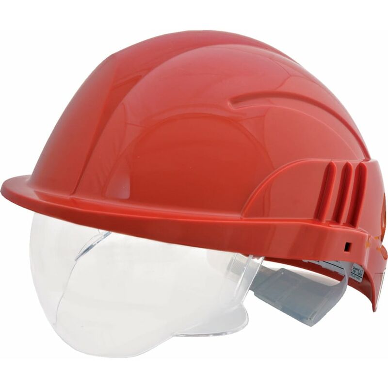 S10PLUSRA Vision Plus Red Helmet - Centurion
