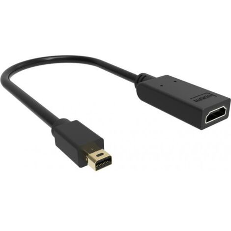 VISION TC-MDPHDMI/BL Adapter DE Cable DE VDEO Mini DISPLAYPORT HDMI Type A (STANDARD) Nero