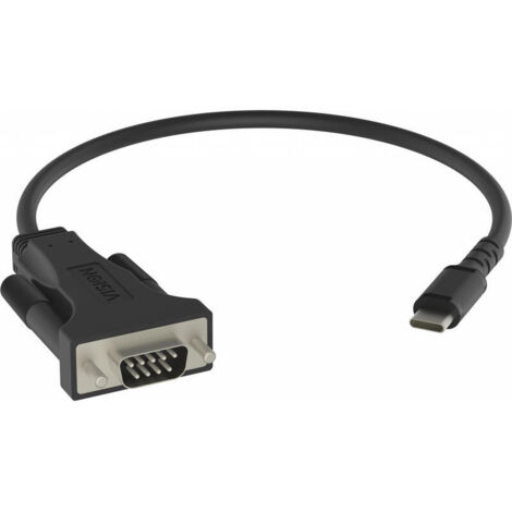Vision TC-USBCSER/BL cable de serie Negro RS-232 USB-C