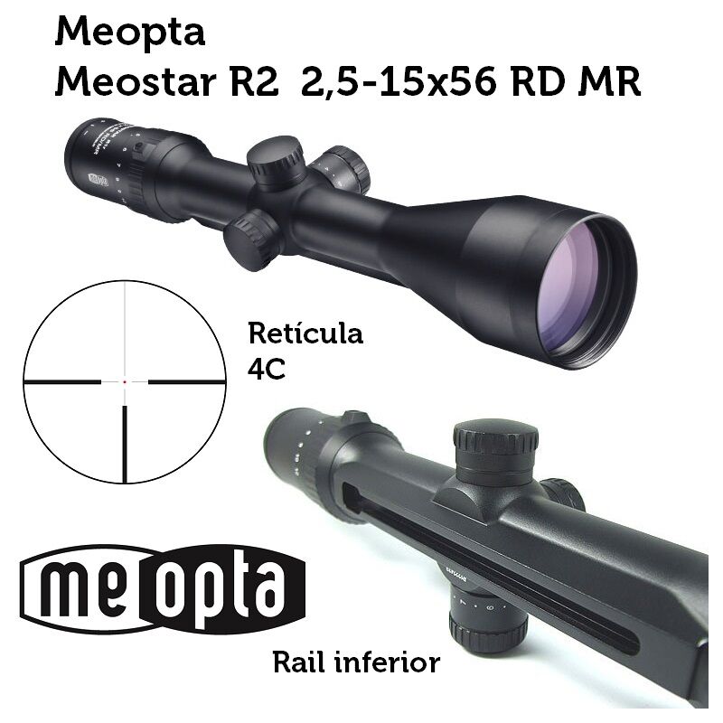 Visionneuse Meopta Meostar R2 2.5-15x56 RD/MR - 4C