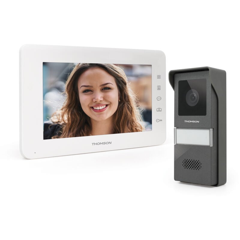 Thomson - Visiophone 2 fils couleur écran 7' double commande Tili 512267