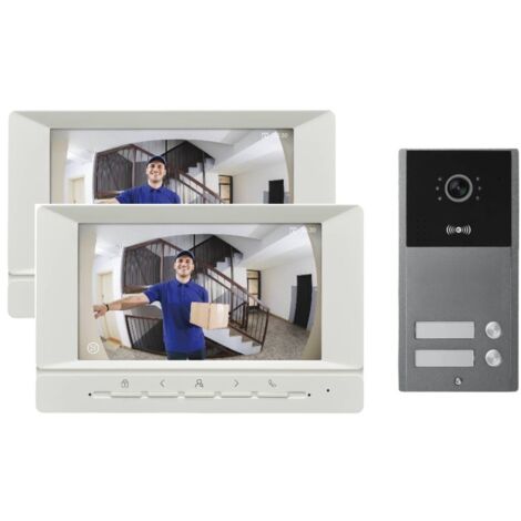 Visiophone collectif 2 boutons pour 2 appartements
