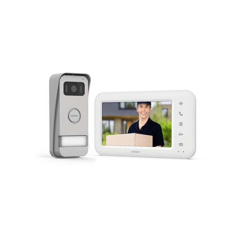Elia smart Interphone vidéo Wi-Fi Set complet blanc, aluminium Q824363 - Avidsen