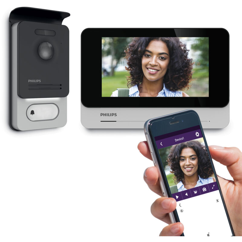Philips - Visiophone connecté WelcomeEye Connect 2
