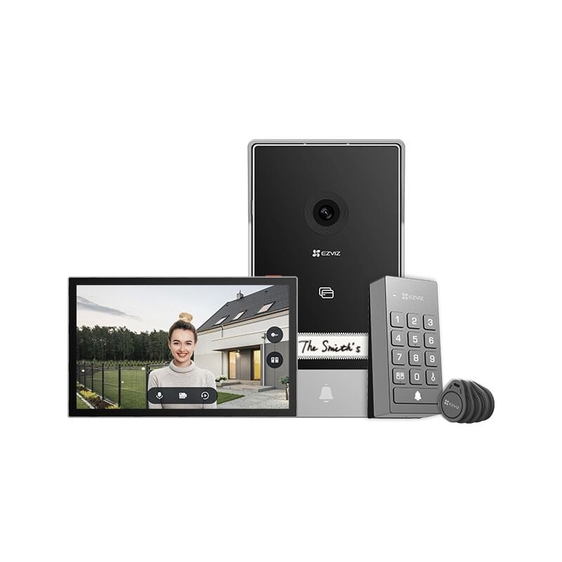 Interphone vidéo intelligent connecté à 2 fils Clavier à écran tactile 7 pouces Ezviz TP7