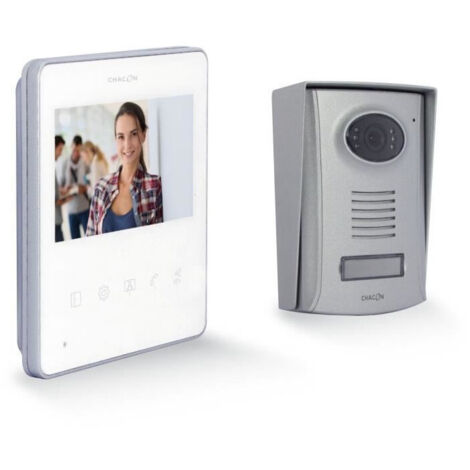 Visiophone filaire écran couleur 4,3'' – IP44 – Vision nocturne – Mains libres – Adaptateur 13.5V – 2 fils pour installation facile – Chacon
