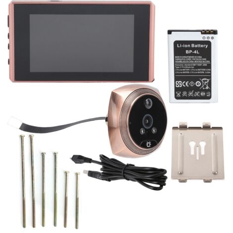 Visiophone Numérique 4300E avec Écran LCD 4,5 Pouces, Vision Nocturne, 2 Millions de Pixels pour Porte