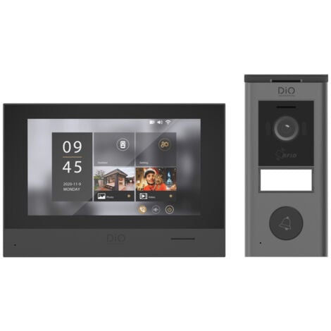 DIO CONNECTED HOME Visiophone sans fil 7'' RFID - IP55 - DiO