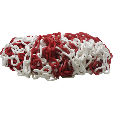 VISO CBR801SBS Absperrkette Rot, Weiß Polypropylen  25 m