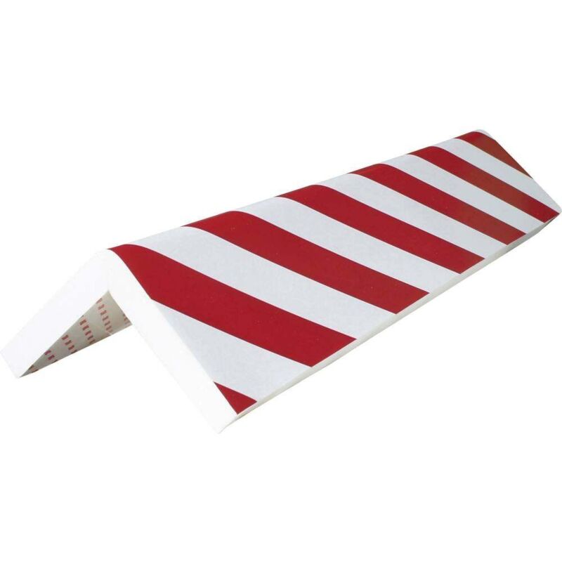 Pu 7325 rb Profilé de protection d'angle rouge, blanc (l x l x h) 730 x 300 x 25 mm C583071 - Viso