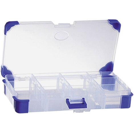 VISO Scatola minuteria (L x L x A) 165 x 90 x 30 mm Scomparti: 12 suddivisione variabile Contenuto 1 pz.