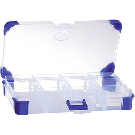 VISO  Sortimentskasten (L x B x H) 200 x 110 x 30 mm Anzahl Fächer: 12 variable Unterteilung  Inhalt