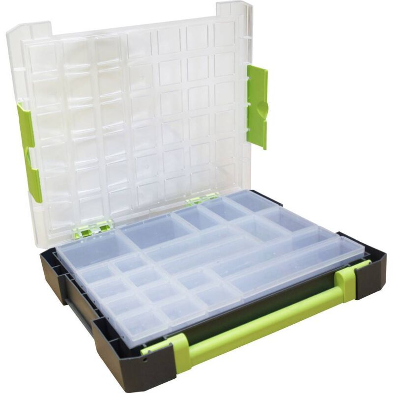 Coffret de rangement séparations fixes VISO W385-21 (L x l x H) 375 x 70 x 425 mm Nombre de compartiments: 21 1 pc(s)