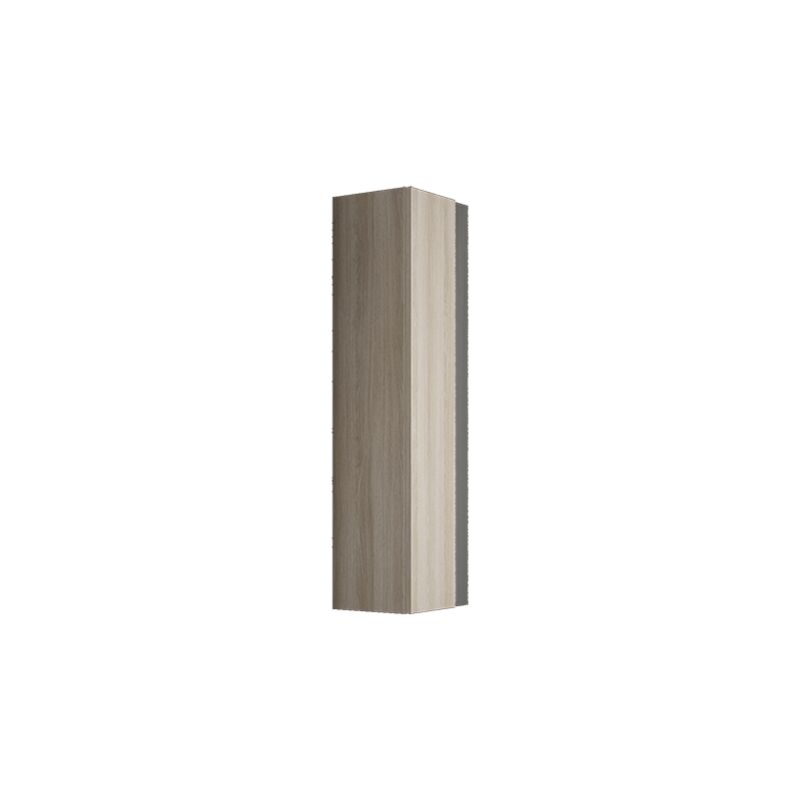 

83124 VISION Columna Suspendida 1 Puerta Color Canela Cristal Negro - Visobath
