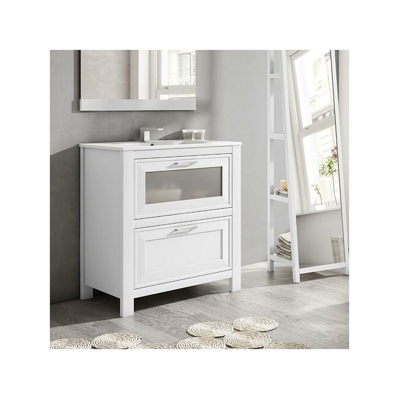 

TRENTO Mueble+Lavabo Blanco Nieve - Medida: 60 CM - Visobath