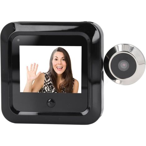 Visor de puerta digital, monitor de pantalla HD de 2,4 pulgadas Cámara de mirilla de puerta delantera gran angular de 120 grados Visor de mirilla digital para seguridad en el hogar