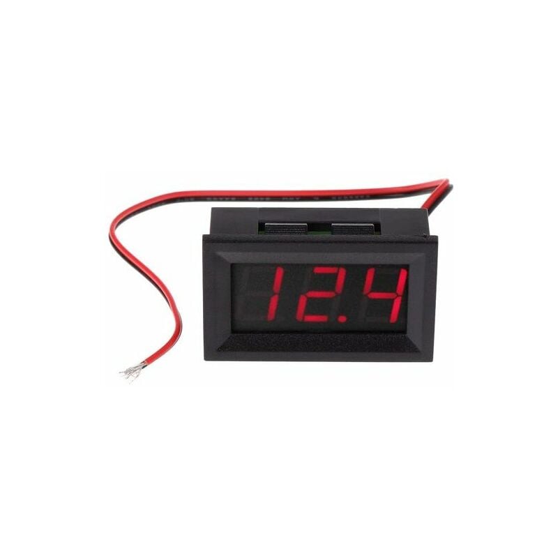 

Visor LCD 3 digitos con voltimetro 0-30V Rojo